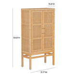 Amara Woven Rattan Cabinet - Natural