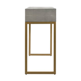 Pesce 59" Faux Shagreen 3-Drawer Console Table - Grey