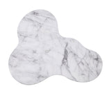 Slab Concrete Indoor/Outdoor Side Table (18"-22") - White Marble / Tall