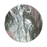 Rue Faux Marble Indoor / Outdoor Round Side Table - Grey
