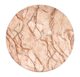 Rue Faux Marble Indoor / Outdoor Round Side Table - Sunset