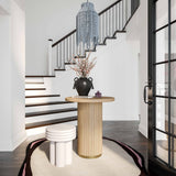 Chelsea Oak Wood Entry Table - Natural
