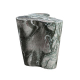 Slab Concrete Indoor/Outdoor Side Table (18"-22") - Grey Marble / Tall