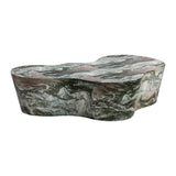 Slab 59" Concrete Indoor/Outdoor Coffee Table - Blush/Grey Marble