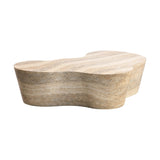 Slab 59" Concrete Indoor/Outdoor Coffee Table - Travertine