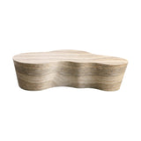 Slab 59" Concrete Indoor/Outdoor Coffee Table - Travertine