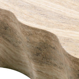 Slab 59" Concrete Indoor/Outdoor Coffee Table - Travertine