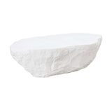Crag 56" Concrete Indoor / Outdoor Coffee Table - White