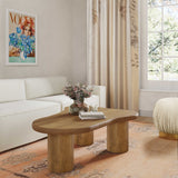 Gotham 48" Wood Coffee Table - Cognac
