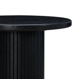 Chelsea Oak Wood Entry Table - Black