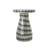 Halio Shell Side Table - Blue/Cream