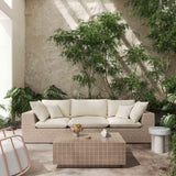 Mixie 39" Tile Indoor/Outdoor Coffee Table - Taupe