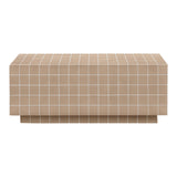 Mixie 39" Tile Indoor/Outdoor Coffee Table - Taupe