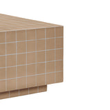 Mixie 39" Tile Indoor/Outdoor Coffee Table - Taupe