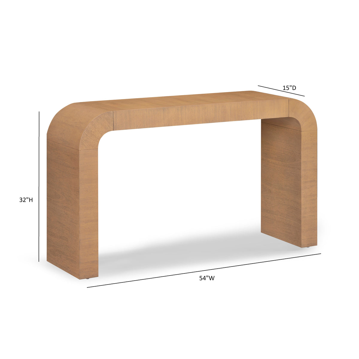 Hump 54" Arched Console Table - Natural