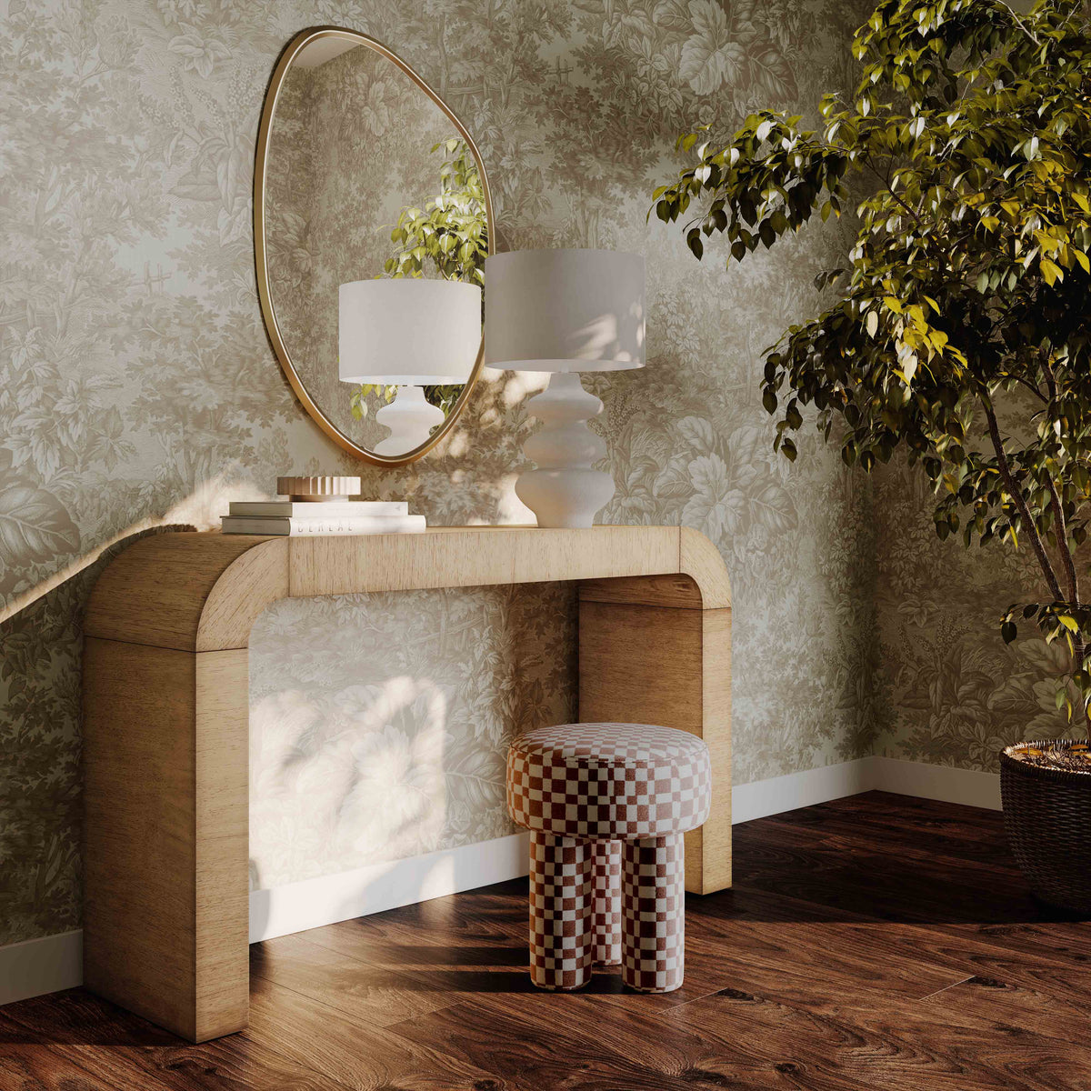 Hump 54" Arched Console Table - Natural