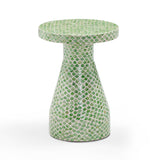 Halio Shell Side Table - Green