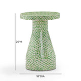 Halio Shell Side Table - Green