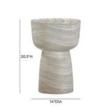 Charra Indoor/Outdoor Side Table - Travertine
