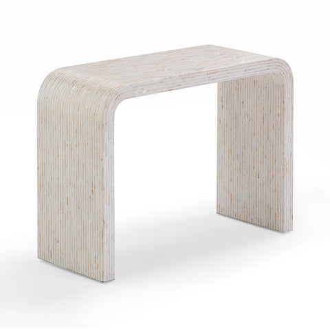 Opus 43" Cream Capiz Shell Console Table