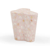 Slab Faux Terrazzo Indoor/Outdoor Side Table - Pink