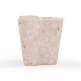 Slab Faux Terrazzo Indoor/Outdoor Side Table - Pink