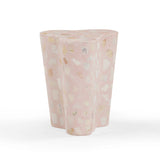 Slab Faux Terrazzo Indoor/Outdoor Side Table - Pink