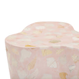 Slab Faux Terrazzo Indoor/Outdoor Side Table - Pink
