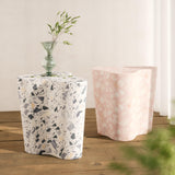Slab Faux Terrazzo Indoor/Outdoor Side Table - Pink