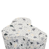 Slab Faux Terrazzo Indoor/Outdoor Side Table - Black and White