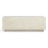 Romy 47" Rectangular Coffee Table - Faux Travertine