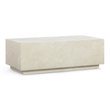 Romy 47" Rectangular Coffee Table - Faux Travertine