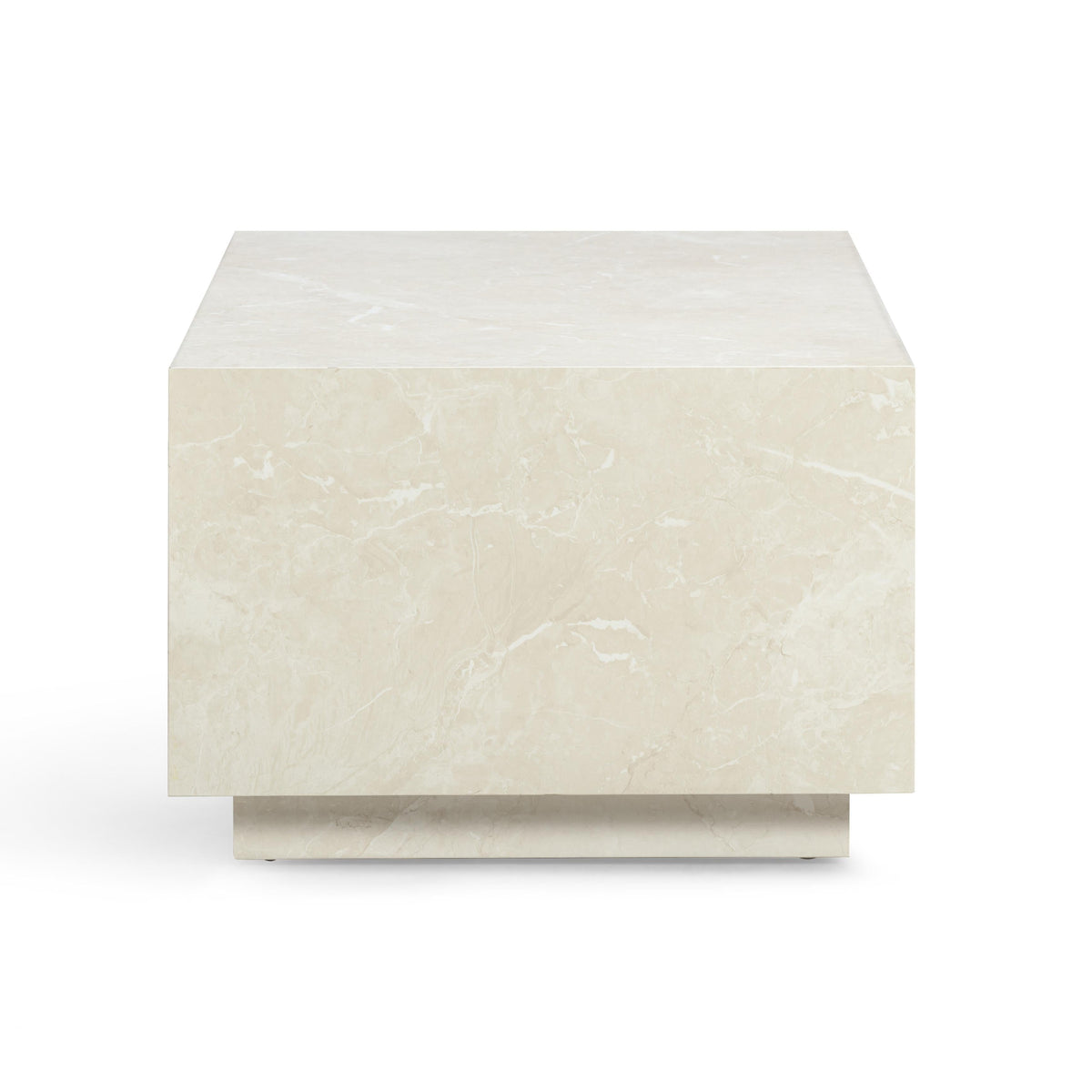 Romy 47" Rectangular Coffee Table - Faux Travertine