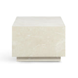 Romy 47" Rectangular Coffee Table - Faux Travertine