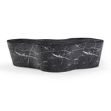 Slab 59" Concrete Indoor/Outdoor Coffee Table - Black Marble