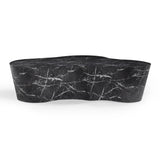Slab 59" Concrete Indoor/Outdoor Coffee Table - Black Marble