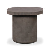 Suraya Indoor/Outdoor Concrete Side Table - Dark Umber