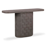 Suraya 55" Indoor/Outdoor Concrete Console Table - Dark Umber