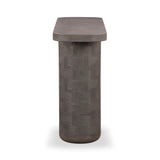 Suraya 55" Indoor/Outdoor Concrete Console Table - Dark Umber
