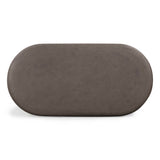 Suraya 55" Indoor/Outdoor Concrete Rounded Coffee Table - Dark Umber