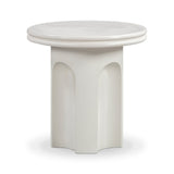 Cassandra Ivory Indoor/Outdoor Concrete Side Table