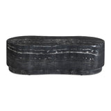 Hades 47" Black Faux Marble Indoor/Outdoor Concrete Coffee Table