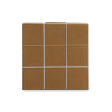 Alma Tile Concrete Indoor/Outdoor Side Table - Orange