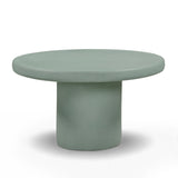 Jade Concrete Indoor/Outdoor Coffee Table (28"-34") - Green / Medium