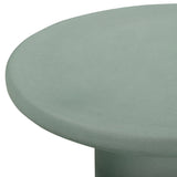 Jade Concrete Indoor/Outdoor Coffee Table (28"-34") - Green / Medium