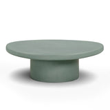 Jade Concrete Indoor/Outdoor Coffee Table (28"-34") - Green / Large