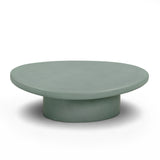 Jade Concrete Indoor/Outdoor Coffee Table (28"-34") - Green / Large