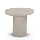 Jade Concrete Indoor/Outdoor Side Table - Cream