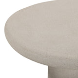 Jade Concrete Indoor/Outdoor Side Table - Cream
