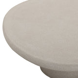 Jade Concrete Indoor/Outdoor Coffee Table (28"-34") - Cream / Large